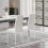 Joolihome 4 PCS Faux Leather Dining Chairs Set High Back 8