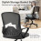 (Black）Ergonomic Mid-Back Mesh Office Chair 5