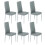 Joolihome 6 PCS Faux Leather Dining Chairs Set High Back 1
