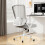 (Grey）Ergonomic Mid-Back Mesh Office Chair 4