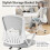 (Grey）Ergonomic Mid-Back Mesh Office Chair 7