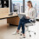 (Grey）Ergonomic Mid-Back Mesh Office Chair 3