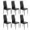 Joolihome 6 PCS Faux Leather Dining Chairs Set High Back 1
