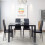 Joolihome 6 PCS Faux Leather Dining Chairs Set High Back 2