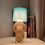 (Blue) -new A Shy Man Boy Desk Lamp, S Table Lamp Bedside 2