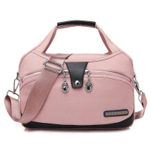 (Pink) Waterproof Handbag Multifunctional Pink Fashion Bag with Large Capacity Women's Bag
