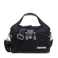 (Black) Waterproof Handbag Multifunctional Pink Fashion Bag with Large Capacity Women's Bag