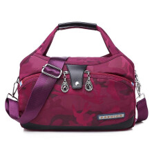 (Camouflage Rose red) Waterproof Handbag Multifunctional Pink Fashion Bag with Large Capacity Women's Bag