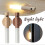 (Dark Brown) Portable Wall Light Smart Body Sensor LED Night Light USB Charging Magnetic Mount [HS] 5