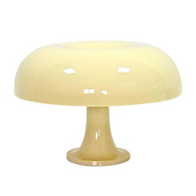 (Light Yellow) 2024 NEW Mushroom Lamp, Retro Vintage Table Lamp, Elegant Aesthetic Dimmable Night Light[PB]