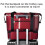 (Khaki) Foldable Waterproof Travel Bag, Extra Large Capacity, Red 3