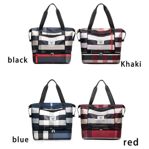 (red) Foldable Waterproof Travel Bag, Extra Large Capacity, Red 2