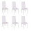 Joolihome 6 PCS Faux Leather Dining Chairs Set High Back 1