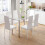 Joolihome 6 PCS Faux Leather Dining Chairs Set High Back 7