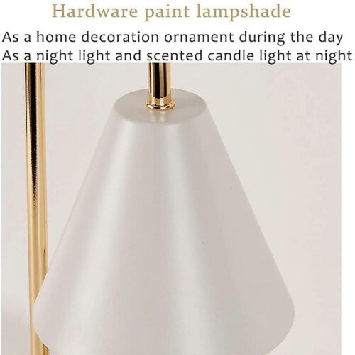 (British regulations, White) Candle Warmer Lamp - Adjustable Light Controller for Home Decor - Smokeless Design - Safe for All - Timer Function 1