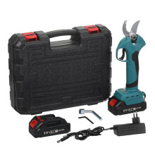 21v Brushless Cordless Electric Pruning Shears 2 Pack Backup Rechargeable 2000mah Lithium Battery Po