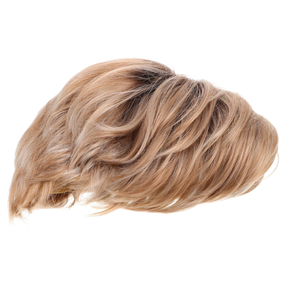 Solustre Short Hair Wig For Women Synthetic Highlighted Comfortable Cap