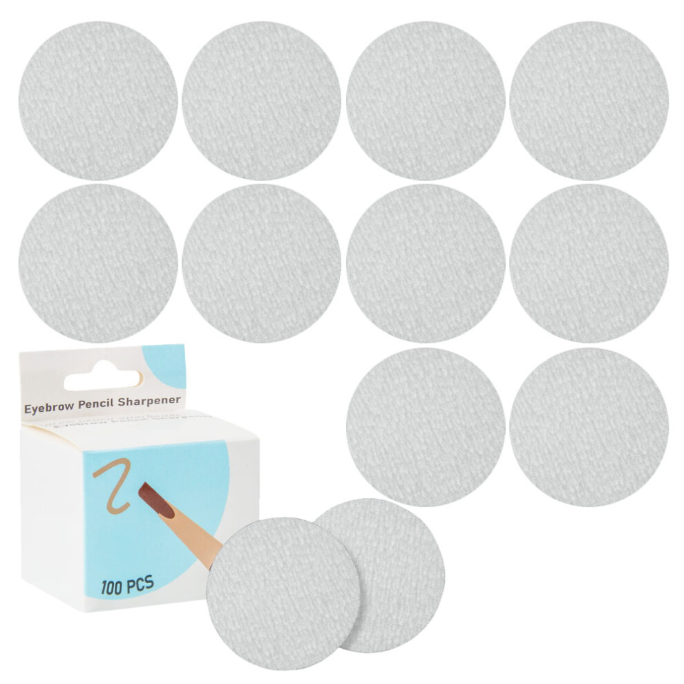 Solustre 100 Pcs Sandpaper Eyebrow Pencil Sharpener For Pencil Tip
