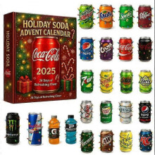 (Holiday Soda)2025 Christmas Advent Calendar – Full-Style Acrylic Decoration