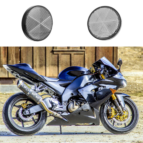 10Pcs Universal Motorcycle Round Reflector For Scooter 2