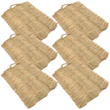 6Pcs Woven Grass Pads For Chicken Coop And Rabbit Mats