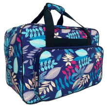 (Deep Blue) Practical Sewing Machine Storage Case Portable Sturdy Nylon Travel Storage Bag for Crafte Quilters and Seamstresses  Brown Color