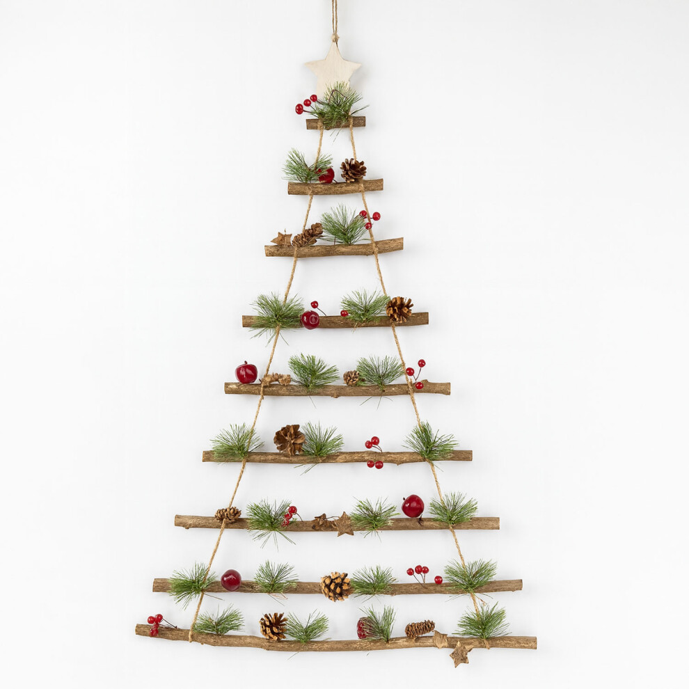 Neo Wooden Hanging Wall Christmas Tree Decoration
