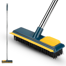 Floor Scrubbing Brush with Long Handle & Bristles