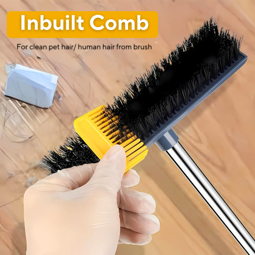 Floor Scrubbing Brush with Long Handle & Bristles 2