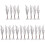 20Pcs DIY Iron Wire Snow Tree Ornaments Multi-Color Desktop Home Decor 4