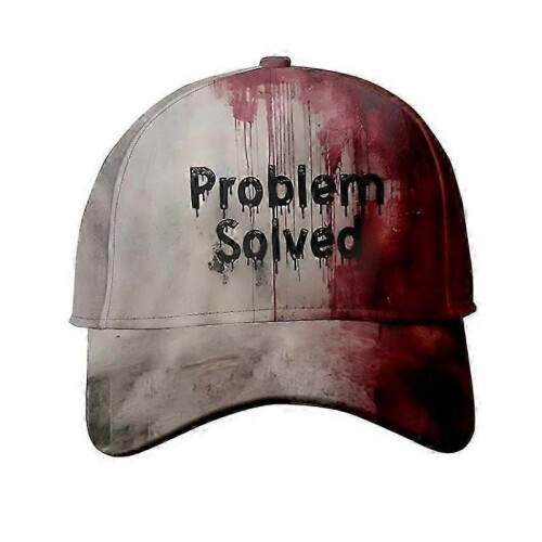 Problem Solved Halloween Hat Horror Funny Halloween Unisex Hat Bloody Cap - DSW 1
