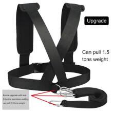 Sport Resistance Training Set Harness with Drag Rope, Pull Ropes, Resistance Bands, and Weights for Running and Outdoor Sports