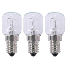 3x E14 High Temperature Bulb 500 Degrees 25w Halogen Bubble Oven Bulb E14 250v 25w Quartz Bulb -CN-NEW