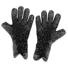 Strong Grip Goalkeeper Gloves | Breathable Latex Soccer Goalkeeper Gloves for Kids & Adults, Size 8, Black