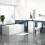 NES Home Nes Home 450mm Basin Vanity, Close Coupled Toilet Round Bath Front & End Panel 1