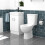NES Home Nes Home 450mm Basin Vanity, Close Coupled Toilet Round Bath Front & End Panel 10