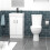 NES Home Nes Home 450mm Basin Vanity, Close Coupled Toilet Round Bath Front & End Panel 12