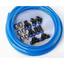 Pneumatic Air Hose Pipe Tube Kit - 10m 32.8ft with Push to Connect Fittings