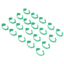 Vogelbeinbänder 100 Stück, Verstellbare grüne Clips für Hühner, Enten und Tauben