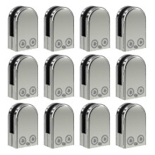 (12pcs, 6-8mm) 6-8mm 8-10mm 10mm-12mm Pack Of 4/12 Glass Clamps,304 Stainless Steel Glass Balustrade Clamps | Glass