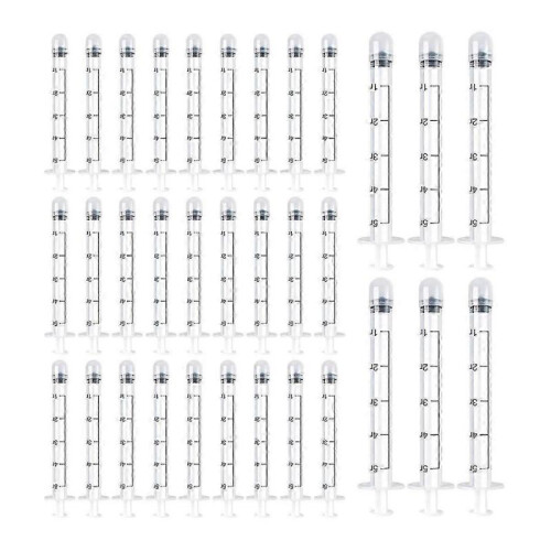40 Pack Disposable Vaginal Cream Applicators, Lube Injector Syringes, Fits Preseed, Suppository, Lu