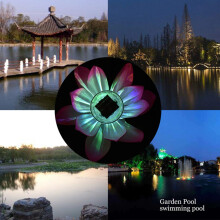 Lebendige Solar-LED-Farbwechsel-aufblasbare Blumenlampe für Garten-Teich