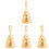 4Pcs Metal Hand Bell For Bar Restaurant Desktop Call 2