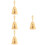 4Pcs Metal Hand Bell For Bar Restaurant Desktop Call 7
