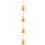 4Pcs Metal Hand Bell For Bar Restaurant Desktop Call 8