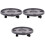 3 Pcs Thick Movable Vase Rack Plastic Round Bottom Flowerpot Shelf 3