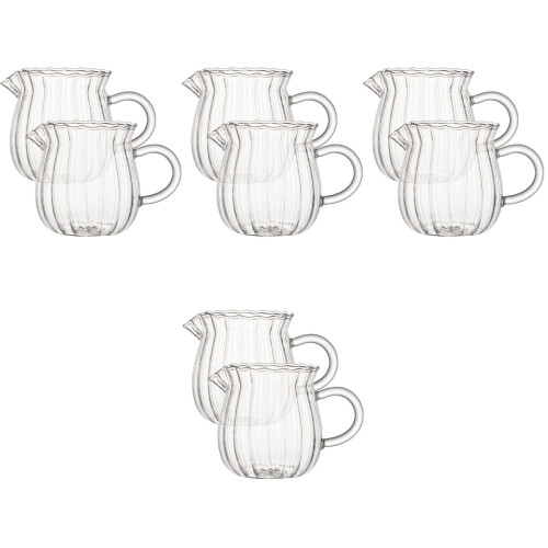 8 Pcs Glass Storage Cups And Beverage Holders For Home Use 2