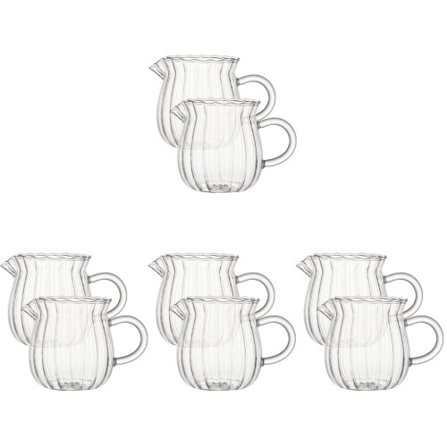 8 Pcs Glass Storage Cups And Beverage Holders For Home Use 1