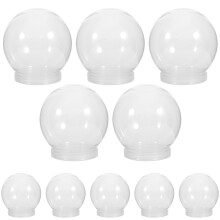 20 Pcs Clear Plastic Ball Bottle For Diy Decoration And Candy Storage