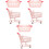 3 Sets Shopping Cart Basket 3
